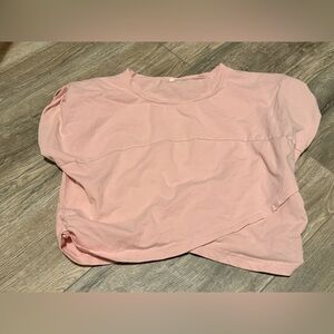 Pink Cropped T-Shirt